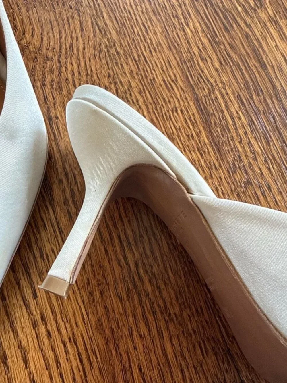 RETROFETE White pearl embellished ariel mules heels